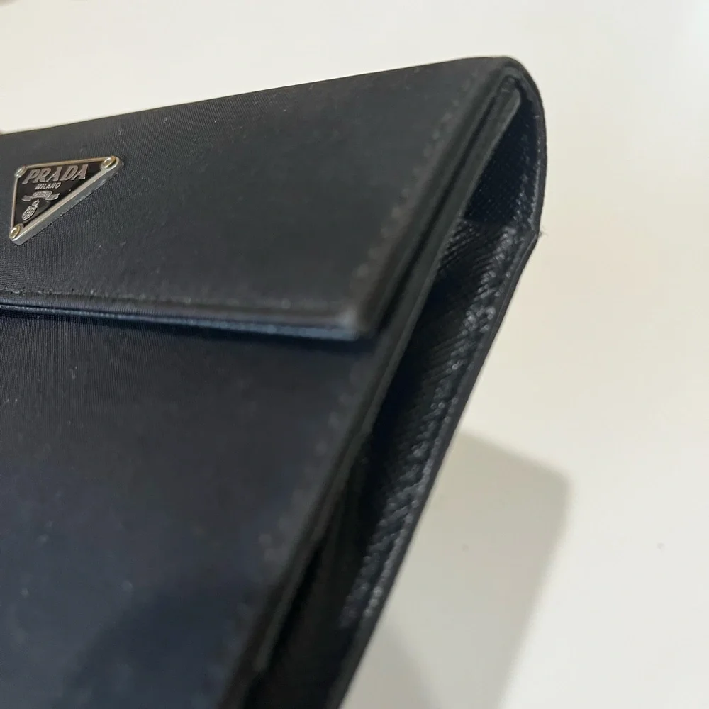 PRADA TESSUTO BLACK NYLON WALLET - Picture 5 of 15